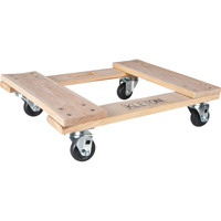 Socle roulant en bois dur, Roues en Polyol&eacute;fine, Capacit&eacute; de 1000 lb, 18" la x 24" p x 7" h Sidevic Inc.