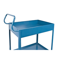 Chariots de service &agrave; bordure profonde, 2 Tiers, 24" la x 47" h x 36" p, Capacit&eacute; 1200 lb Sidevic Inc.