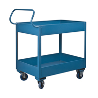 Chariots de service &agrave; bordure profonde, 2 Tiers, 24" la x 47" h x 36" p, Capacit&eacute; 1200 lb Sidevic Inc.