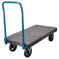 Chariots &agrave; plateforme en plastique, 60" lo x 30" la, 2000 lb cap, Roues Caoutchouc moul&eacute; Sidevic Inc.
