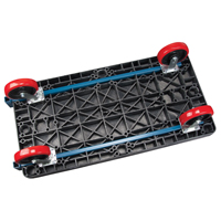 Chariots &agrave; plateforme en plastique, 60" lo x 30" la, 2500 lb cap, Roues Polyur&eacute;thane Sidevic Inc.