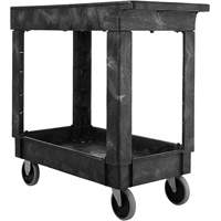 Flat Handle Utility Cart, 2 Tiers, 34" x 31-1/4" x 16", 500 lbs. Capacity Sidevic Inc.