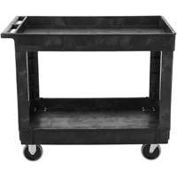 Flat Handle Utility Cart, 2 Tiers, 40" x 32-1/4" x 24", 500 lbs. Capacity Sidevic Inc.