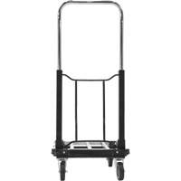 Fold-Up Platform Truck, Stainless Steel, 300 lbs., 28" L x 16" W, 33-1/2" High Sidevic Inc.
