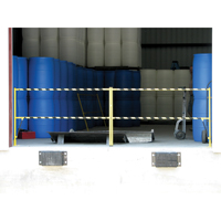Safety Lift Gate, 10' L x 42-5/8" H, 159" Raised, Yellow Sidevic Inc.