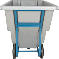 Chariot basculeur en acier, Poly&eacute;thyl&egrave;ne, 0,625 vg³, Capacit&eacute; de charge de 850 lb Sidevic Inc.
