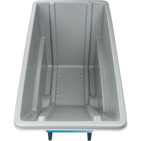Chariot basculeur en acier, Poly&eacute;thyl&egrave;ne, 0,625 vg³, Capacit&eacute; de charge de 850 lb Sidevic Inc.
