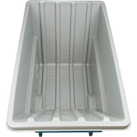 Chariot basculeur en acier, Poly&eacute;thyl&egrave;ne, 1,1 vg³, Capacit&eacute; de charge de 1250 lb Sidevic Inc.