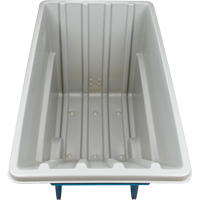 Chariot basculeur en acier, Poly&eacute;thyl&egrave;ne, 1,1 vg³, Capacit&eacute; de charge de 2000 lb Sidevic Inc.