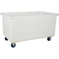 Straight Wall Box Truck, White Polyethylene, 57" L x 34" W x 33" H, 22 cu. ft. Volume, 600 lbs. Capacity Sidevic Inc.