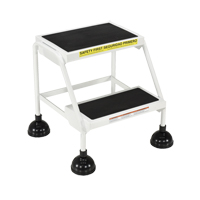 Stop-Step Ladders, 2 Steps, 16" Step Width, 18-9/16" Platform Height, Steel Sidevic Inc.
