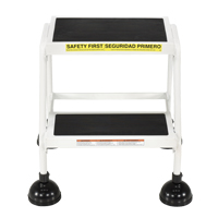 Stop-Step Ladders, 2 Steps, 16" Step Width, 18-9/16" Platform Height, Steel Sidevic Inc.