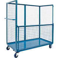 Chariot grillag&eacute; pour transport , Acier, 24" x 55" x 36", Capacit&eacute; 1200 lb Sidevic Inc.