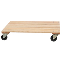 Socle roulant &agrave; plateforme en bois solide, Roues en Caoutchouc, Capacit&eacute; de 1200 lb, 18" la x 30" p x 7" h Sidevic Inc.