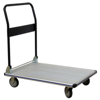 Folding Handle Platform Truck, Aluminum, 350 lbs., 29" L x 18-1/2" W, 34-1/2" High Sidevic Inc.