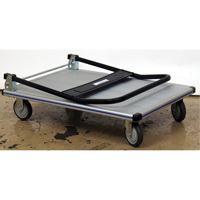 Folding Handle Platform Truck, Aluminum, 350 lbs., 29" L x 18-1/2" W, 34-1/2" High Sidevic Inc.
