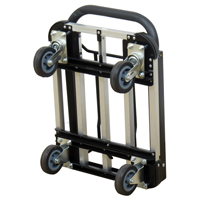 Folding Handle Platform Truck, Aluminum, 300 lbs., 28" L x 16" W, 37.75" High Sidevic Inc.