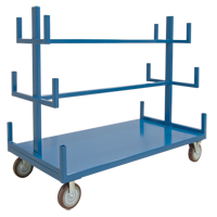 Mobile Pipe & Bar Rack, Steel, 72" W x 36" D x 60" H, 3000 lbs. Capacity Sidevic Inc.