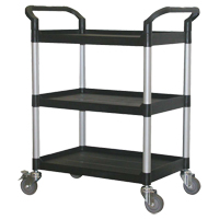 Utility Cart, 3 Tiers, 33-1/2" x 39-3/8" x 19", 300 lbs Capacity Sidevic Inc.