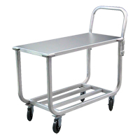 Aluminum Tubular Deck Cart, 700 lbs. Capacity, Aluminum, 19" W x 42" H x 46" D, Lip Down Sidevic Inc.