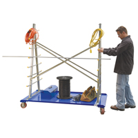 A-Frame Bar & Pipe Cart, Steel, 36-3/4" W x 73-3/4" D x 72-1/2" H, 2000 lbs. Capacity Sidevic Inc.