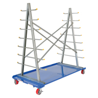 A-Frame Bar & Pipe Cart, Steel, 36-3/4" W x 73-3/4" D x 72-1/2" H, 2000 lbs. Capacity Sidevic Inc.
