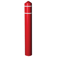 Enveloppe lisse pour butoir avec bandes r&eacute;fl&eacute;chissantes, 4" dia. x 56" l, Rouge Sidevic Inc.