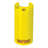 Butoir en poly pour rayonnage, 5" la x 6" lo x 8" h, Jaune Sidevic Inc.