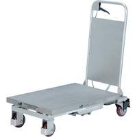 Manual Hydraulic Scissor Lift Table, 27-1/2" L x 17-5/8" W, Partial Stainless Steel, 400 lbs. Capacity Sidevic Inc.
