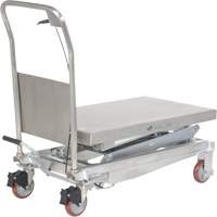 Manual Hydraulic Scissor Lift Table, 35-1/2" L x 20" W, Partial Stainless Steel, 800 lbs. Capacity Sidevic Inc.