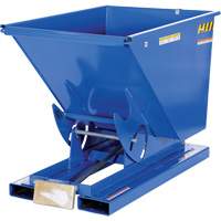 Self-Dumping Hopper, Steel, 1/2 cu.yd., Blue Sidevic Inc.