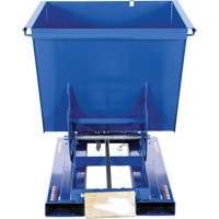 Self-Dumping Hopper, Steel, 1/2 cu.yd., Blue Sidevic Inc.