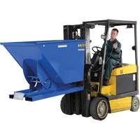 Self-Dumping Hopper, Steel, 1-1/2 cu.yd., Blue Sidevic Inc.
