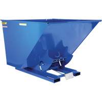 Self-Dumping Hopper, Steel, 2-1/2 cu.yd., Blue Sidevic Inc.