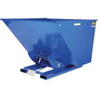 Self-Dumping Hopper, Steel, 2-1/2 cu.yd., Blue Sidevic Inc.