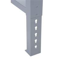 Industrial Duty Leg for Workbench, Steel, 24" D x 34" H, Single Sidevic Inc.