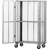 FST Series Folding Security Truck, 1 Tiers, 27" L x 45" W x 77" H, 2000 lbs. Cap. Sidevic Inc.