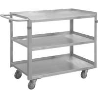 Industrial Grade Shelf Cart, 3 Tiers, 16-3/4" W x 34" H x 30-7/16" D, 600 lbs. Capacity Sidevic Inc.