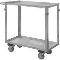 Industrial Grade Shelf Cart, 2 Tiers, 16-3/4" W x 34" H x 36-7/16" D, 600 lbs. Capacity Sidevic Inc.