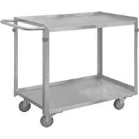 Industrial Grade Shelf Cart, 2 Tiers, 16-3/4" W x 34" H x 36-7/16" D, 600 lbs. Capacity Sidevic Inc.