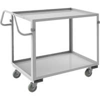 Industrial Grade Shelf Cart, 2 Tiers, 22-1/2" W x 36-1/2" H x 42-7/16" D, 600 lbs. Capacity Sidevic Inc.