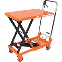 Hydraulic Scissor Lift Table, 27-1/2" L x 17-3/4" W, Steel, 330 lbs. Capacity Sidevic Inc.