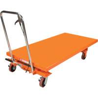 Hydraulic Scissor Lift Table, 63" L x 31-1/2" W, Steel, 1100 lbs. Capacity Sidevic Inc.