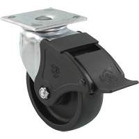 Roulette Emaxx RollX, Pivotant avec frein, 4" (101,6 mm), Nylon, 1200 lb (544,3 kg) Sidevic Inc.