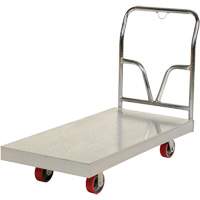 Aluminum Sheet Deck Platform Truck, 24" W x 48" L, 3600 lbs. Cap., Polyurethane Wheels Sidevic Inc.