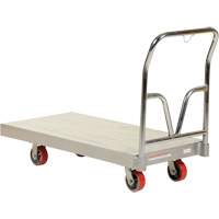 Aluminum Sheet Deck Platform Truck, 24" W x 48" L, 3600 lbs. Cap., Polyurethane Wheels Sidevic Inc.