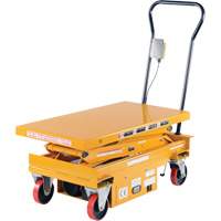 DC Powered Hydraulic Scissor Lift Elevating Cart, Steel, 39-3/4" L x 20-1/2" W, 1000 lbs. Capacity Sidevic Inc.