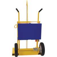 Chariot pour chalumeau et bouteille &agrave; gaz, Roues Rempli de mousse, Base de 24" la x 19-1/2" lo, 500 lb Sidevic Inc.