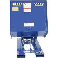 Open Sided Hopper, Steel, 1 cu.yd., Blue Sidevic Inc.