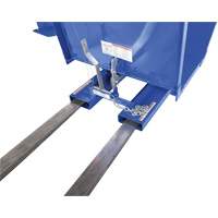 Open Sided Hopper, Steel, 1 cu.yd., Blue Sidevic Inc.